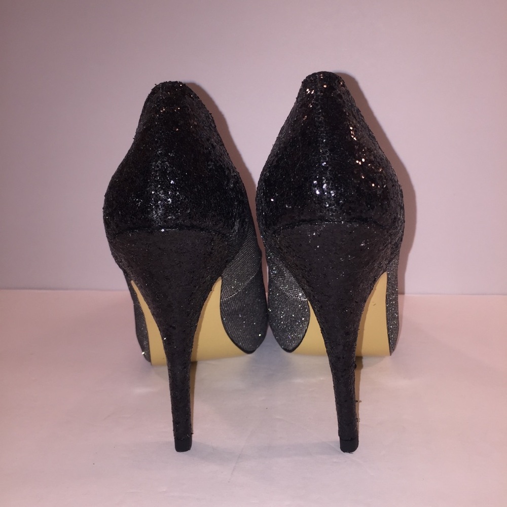 LuLu Townsend Black/Silver Glitter Pump - Picture 4 of 7